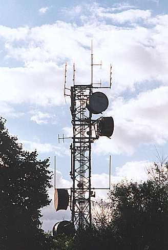 Existing mast as seen from Lower Playing Field