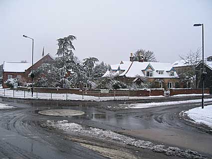 Village Hall (left) & Heathcote School